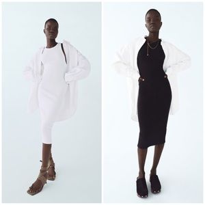 Zara Ribbed Midi Dress (Set of Two)
